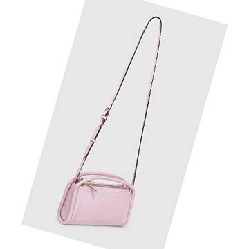 Men's Ecco Contact Crossbody Shoulder Bags Pink | USA 776JPQ